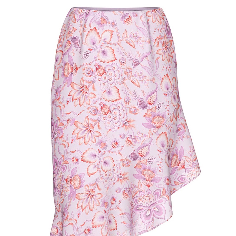 Victoria's Secret Pink Floral Asymmetrical Skirt